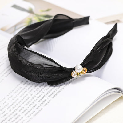 Pasador para Cabello de Satén con Brillantes y Perlas - Image 5