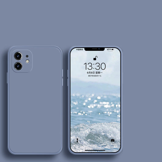 Funda de Silicona Líquida con Bordes Rectos para Teléfono Móvil - Image 10