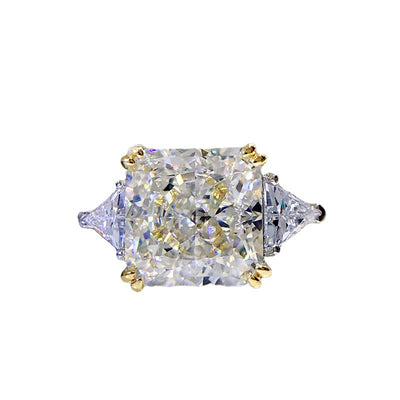Anillo de Diamante Carbono Alto Estilo Europeo Americano - Image 5