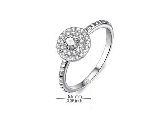Anillo de Plata Esterlina 925 con Diamantes - Image 7