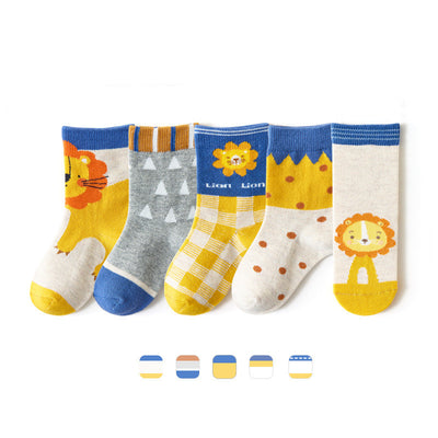 Calcetines Deportivos Cálidos de Algodón con Diseño Dinosaurio para Niño - Image 13