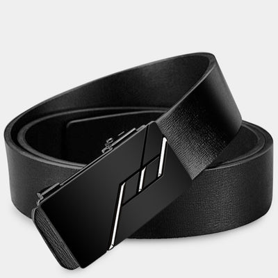 Cinturón de Cuero Automático para Hombre - Hebilla Inteligente Casual y Ejecutivo