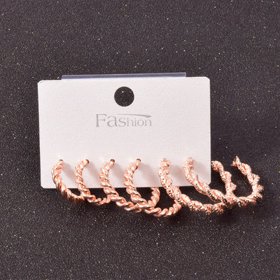 Set de Aretes Cuadrados en Aleación Metálica - Image 27