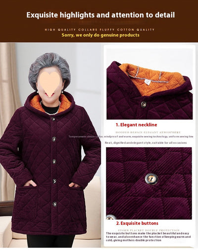 Abrigo de Pana Acolchado Estilo Occidental para Adultos Mayores - Image 21