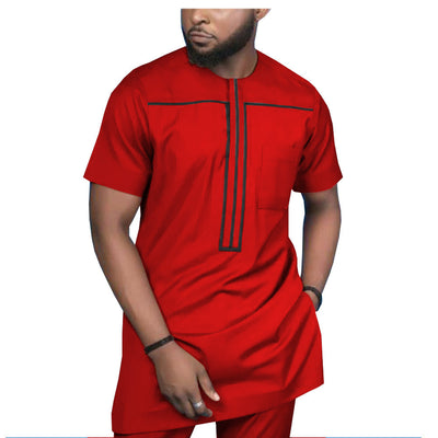Camisa Casual de Algodón Africano para Hombre - Image 21
