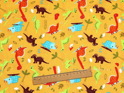 Juego de Telas de Algodón Estampado Dinosaurio de Cuatro Piezas - Image 13