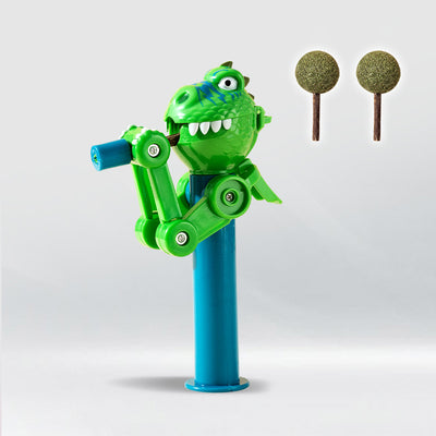 Juguete Interactivo Robot Dinosaurio con Catnip para Gatos - Image 7