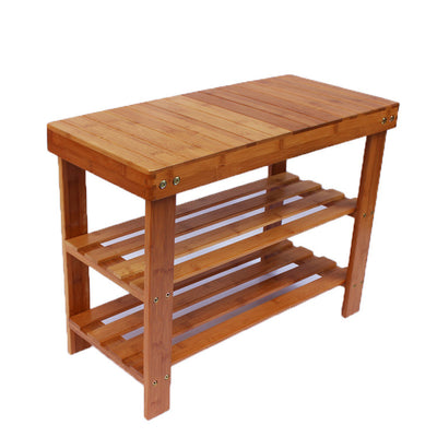 Zapatero de Madera Maciza Multicapa con Diseño Tallado - Image 6