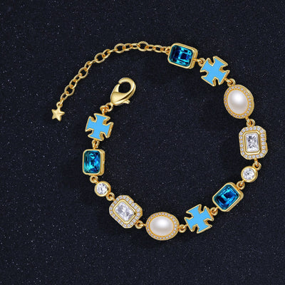 Collar Crucifijo para Hombre con Diseño de Gota Mixta y Efecto Aceite - Image 23