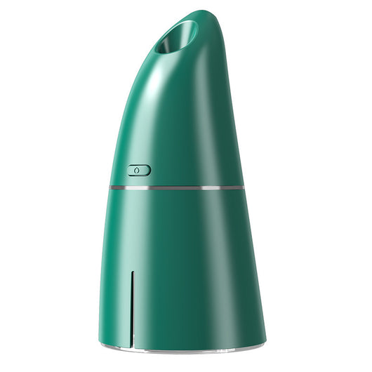 Red columnar USB mini humidifier with a power button and top mist outlet, designed for small spaces. - Image 10