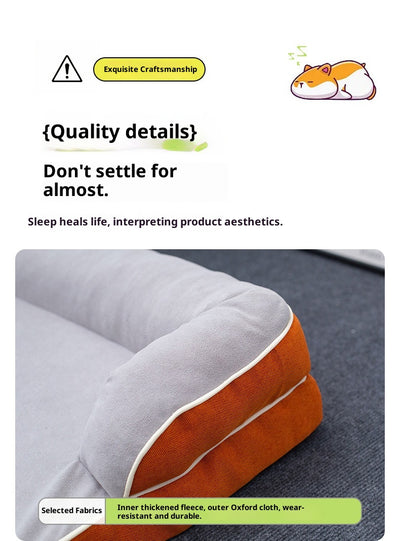 Cama Ortopédica para Mascotas de Cuatro Estaciones con Funda Removible y Lavable - Image 22
