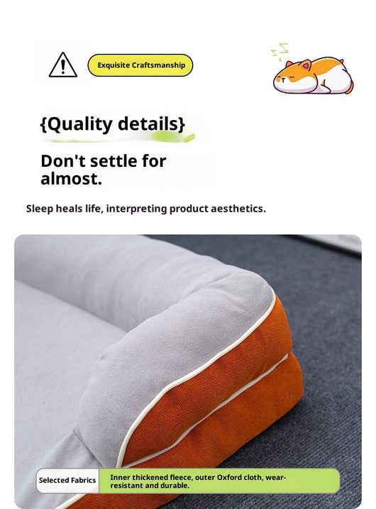 Cama Ortopédica para Mascotas de Cuatro Estaciones con Funda Removible y Lavable - Image 22