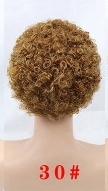 Peluca Rizada Corta Explosiva - Estilo Temperamental Microondas - Image 6