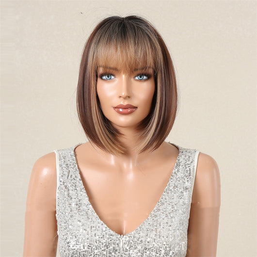 Peluca Bob con Flequillo para Mujer - Corte Moderno y Natural - Image 6