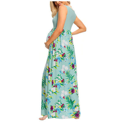 Vestido de Maternidad con Estampado y Costura Clásica - Image 12