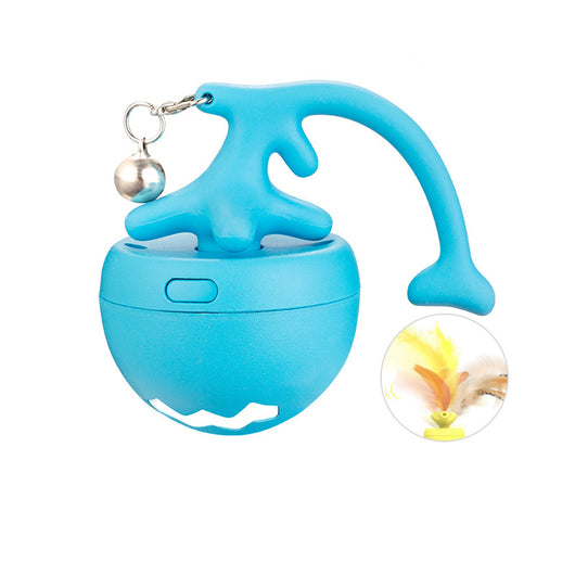 Juguete Interactivo Eléctrico para Gatos - Pelota Rodante USB con Diseño de Espina de Pescado - Image 8