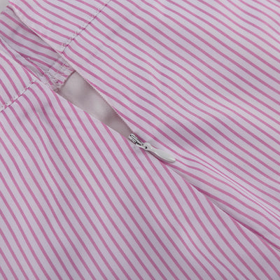Traje Ejecutivo Mujer: Blusa Rayada con Cuello Solapa y Falda Entallada - Image 24