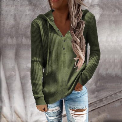 Sudadera Casual Oversize de Punto Liso para Mujer - Image 2