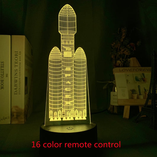 Lámpara 3D Holográfica Avión Personalizada - Luz Nocturna LED para Niños - Image 32