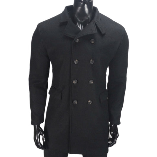 Abrigo de Lana Elegante para Hombre en Tallas Grandes - Image 8