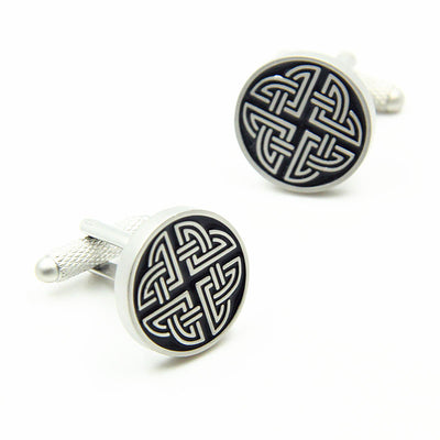 Gemelos de Negocios para Hombre Perla Blanca Plateada - Image 8
