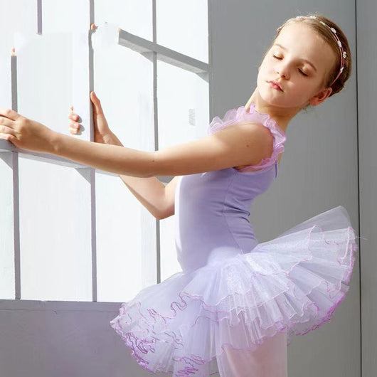 Conjunto de Ballet Infantil con Falda Tutú y Blusa de Manga Corta - Image 12