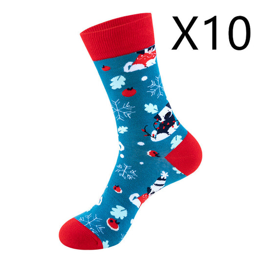 Medias Navideñas con Diseño de Papá Noel y Muñeco de Nieve - Image 21