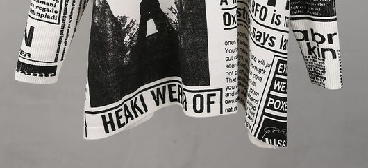 Suéter Tejido Mujer con Estampado de Letras - Corte Slim Talla Grande - Image 29
