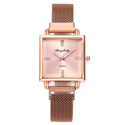 Reloj de Diamantes para Mujer con Cierre Magnético de Diseño Minimalista - Image 12