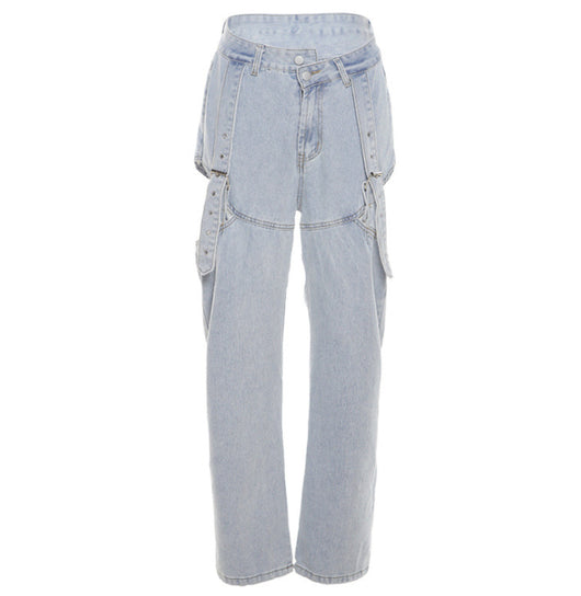 Pantalones Vaqueros Holgados de Pierna Ancha - Comodidad Casual - Image 7