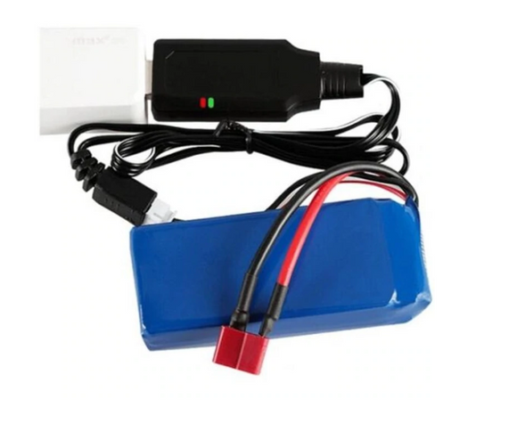 Cable Cargador USB 7.4V XH3P con Protección Contra Sobrecarga para Baterías de Litio