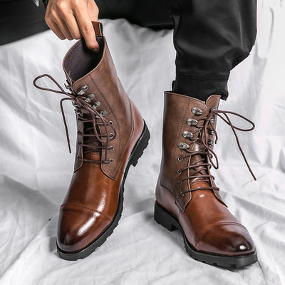 Botines Denim Locomotora con Cordones Otoño Invierno Negro - Image 4