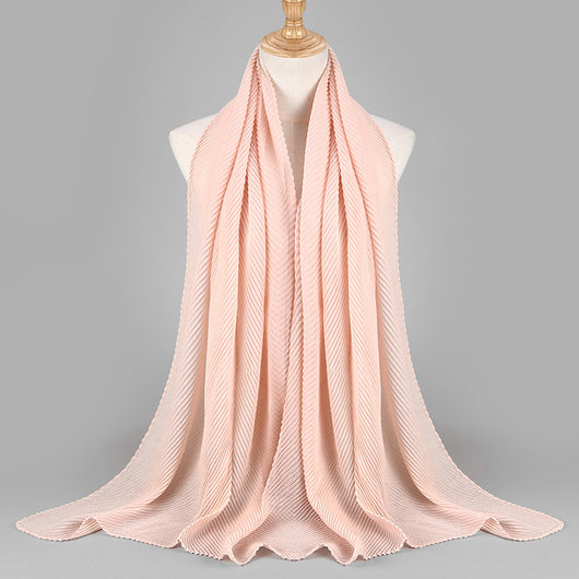 Pañuelo Plisado de Algodón Twill para Mujer - Versátil y Elegante - Image 6