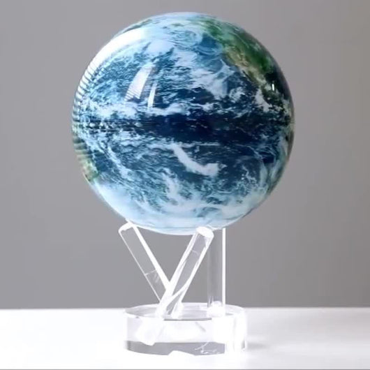 Globo Terráqueo Luminoso con Rotación Automática para Decoración