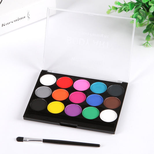 Paleta de 15 Colores para Pintura Corporal y Facial