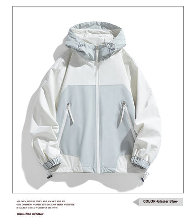 Chaqueta Hoodie Patchwork Retro Suelta y Casual - Image 26