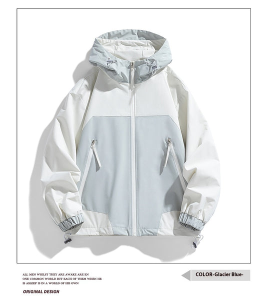 Chaqueta Hoodie Patchwork Retro Suelta y Casual - Image 26