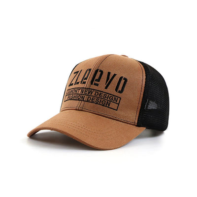 Gorra Visera Retro con Bordado de Letras - Malla Transpirable para Verano - Image 3