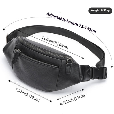Bolsa Mensajero de Cuero Genuino para Hombre - Piel de Vaca Premium Multifuncional - Image 3