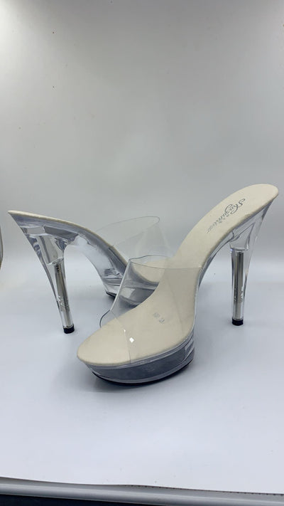 Sandalias Plataforma Stiletto con Cristal Transparente - Image 6
