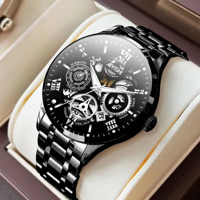 Reloj Automático para Hombre de Acero Inoxidable Resistente al Agua - Image 6