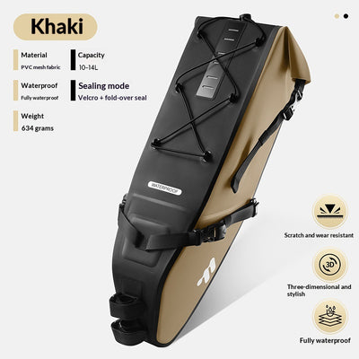 Bolsa Trasera Impermeable para Bicicleta de Larga Distancia - Image 5