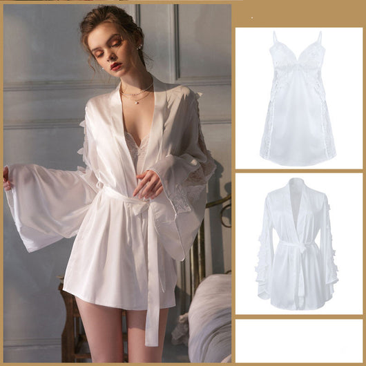 Pijama Verano Mujer Seda Helada Ultrafina con Soporte de Busto - Image 17