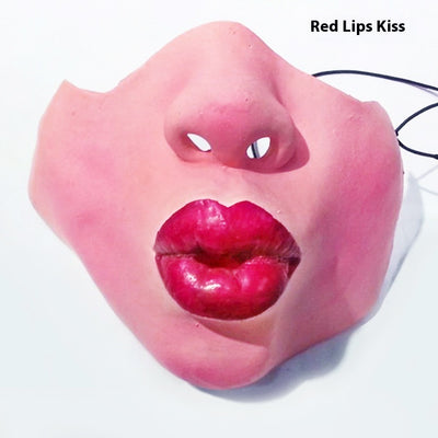 Funny grotesque mask with a large nose, yellow teeth, a cigar, stubble, and stitches on the cheek. - Image 4