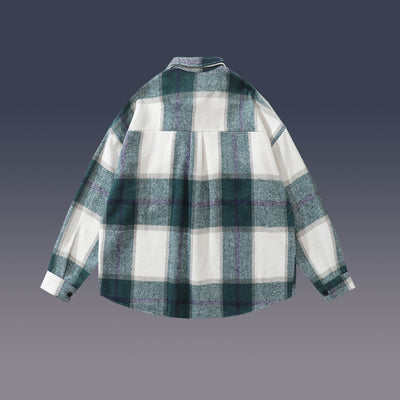 Camisa de Lana a Cuadros para Mujer - Image 4