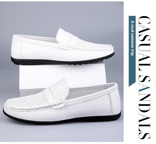 Mocasines Hombre Cuero Microfiber con Diseño Calado - Image 11
