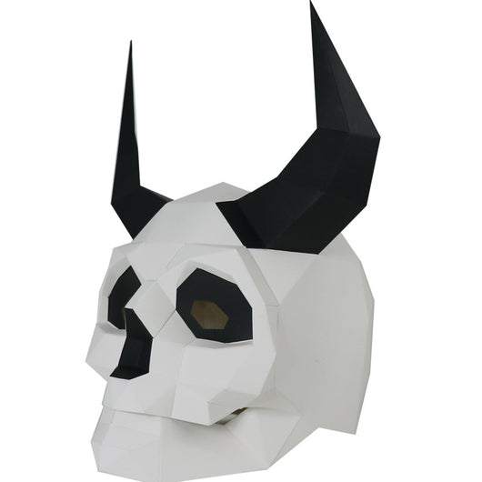 Máscara de Calavera Demonio de Papel para Disfraces DIY - Versión Nueva Halloween - Image 9