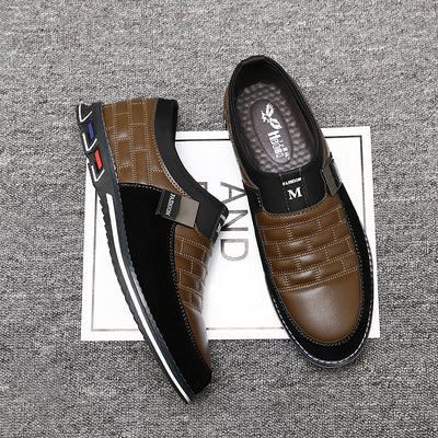 Zapatos de Cuero Estilo Business Casual Coreano para Hombre - Image 16