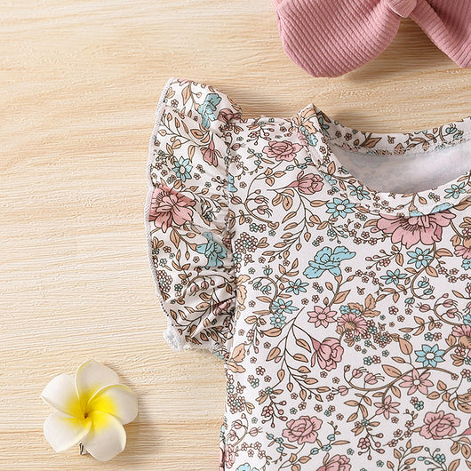 Blusa Infantil Floral con Mangas Volantes - Image 17