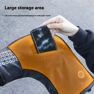 Guantes Protectores para Bicicleta de Montaña Invierno con Cobertura de Manillar